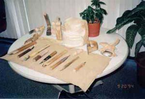 Hand made carving knives